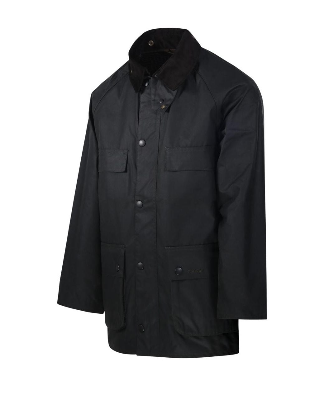Barbour Black Buttoned Heritage Jacket for men