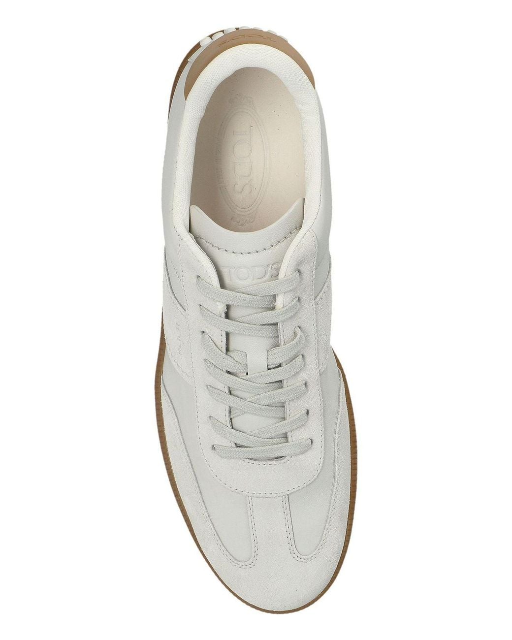 Tod's White Logo Low-Top Sneakers for men