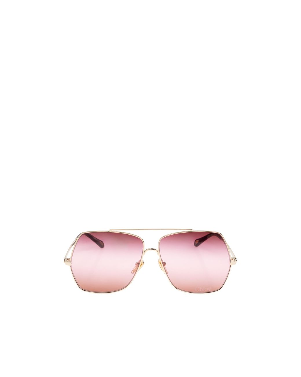 Chloé Pink Chloé Eyewear Square Frame Sunglasses