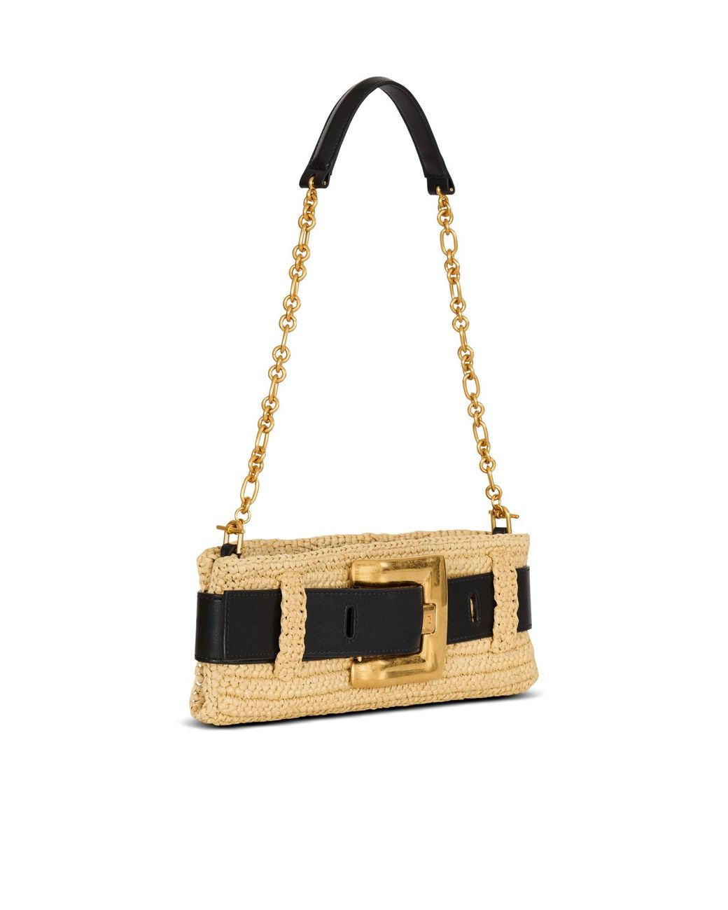 Balmain Metallic Anthem Clutch Bag