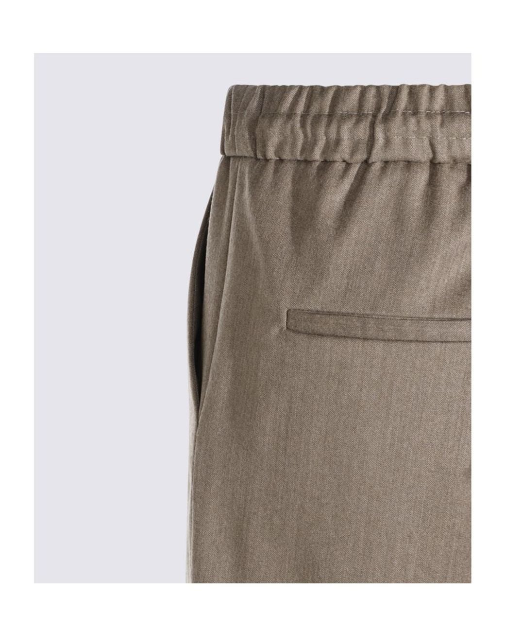 Antonelli Gray Drawstring Tapered Pants
