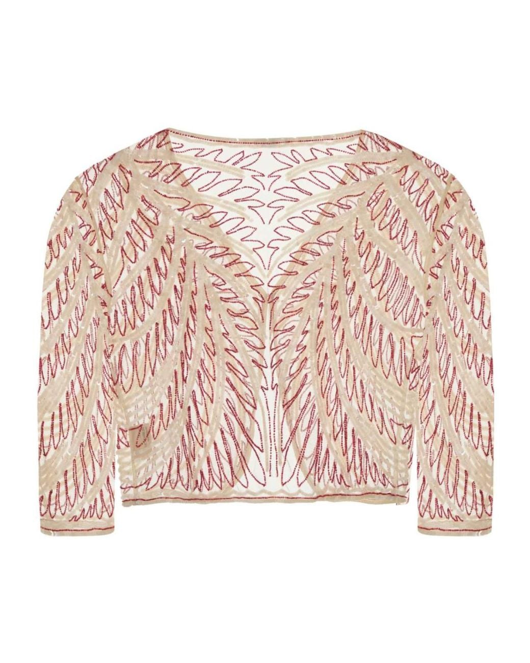 Bode Pink Beaded Rita Top