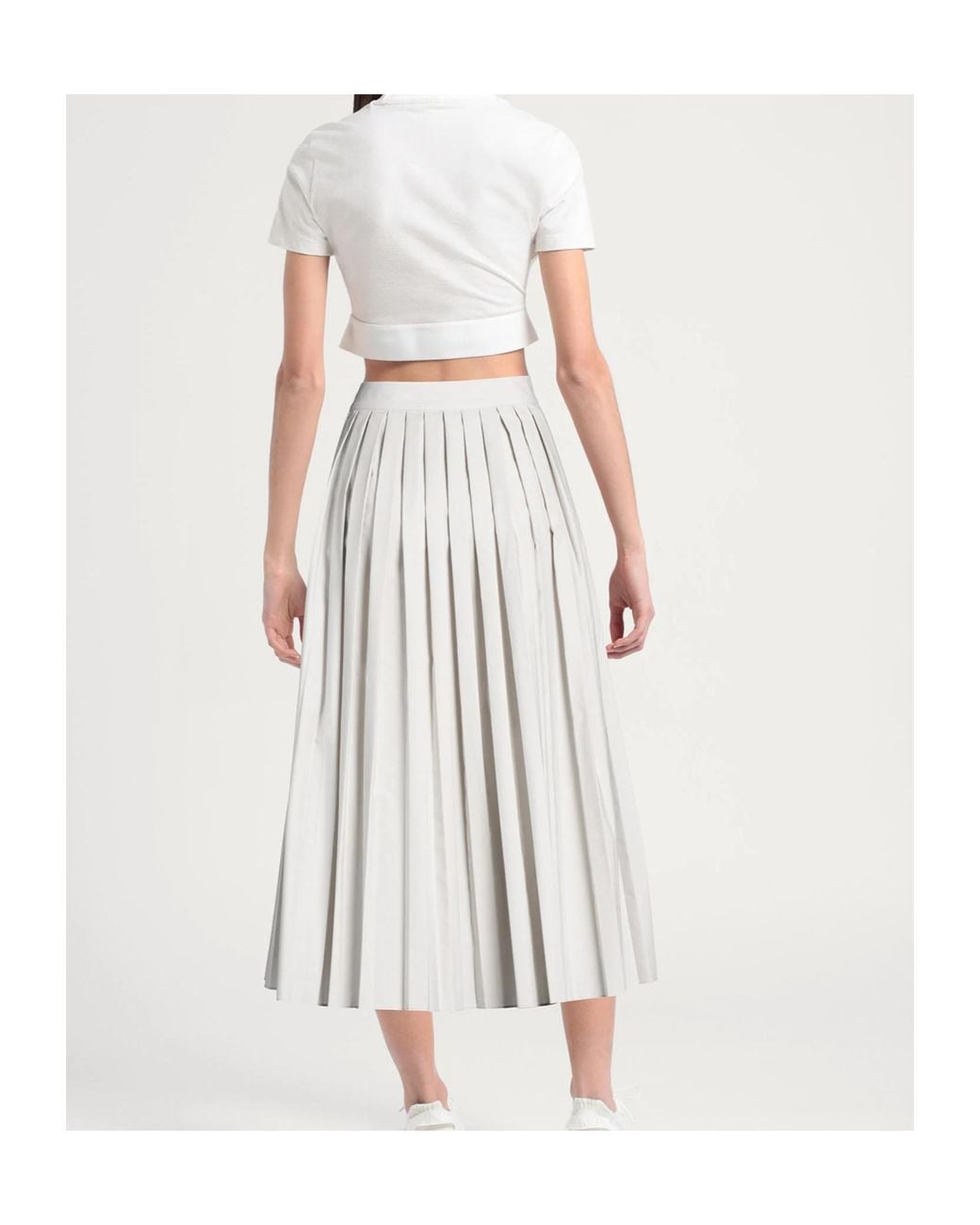 MAX&Co. White Midi Skirt