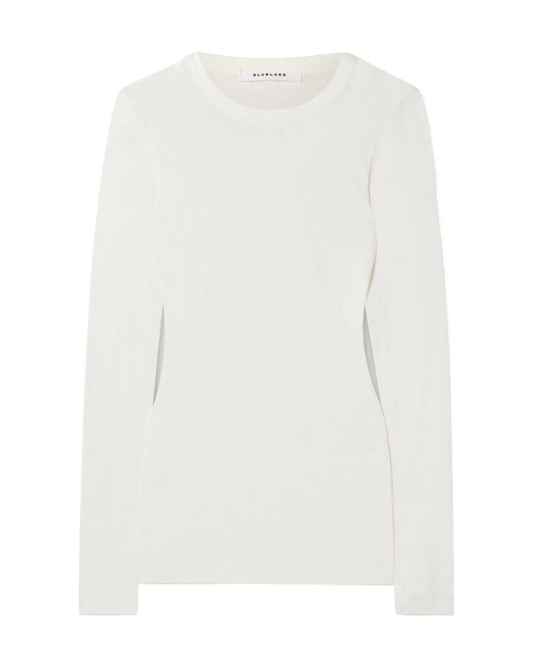 SLVRLAKE Denim White Soft Fitted T-Shirt