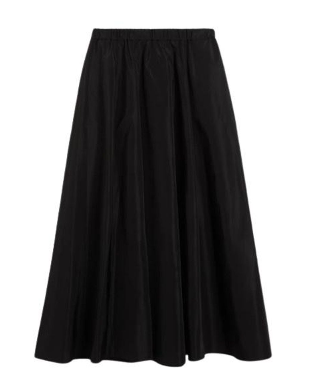 Aspesi Blue Elastic Waist Flared Skirt