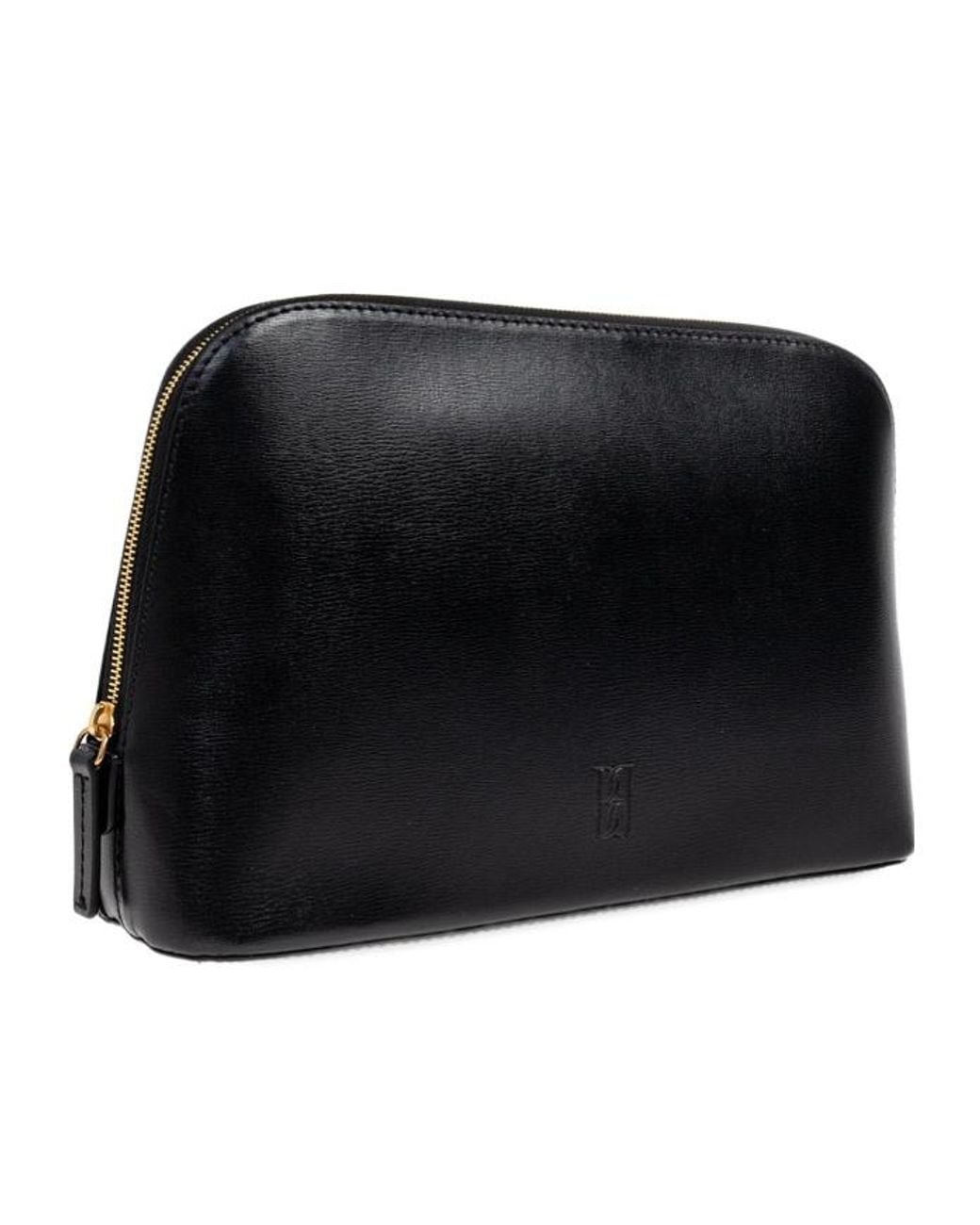 By Malene Birger Black Zipper Clutch