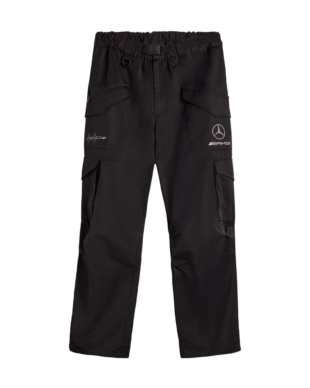 Y-3 Black Mercedes Cargo Trousers for men