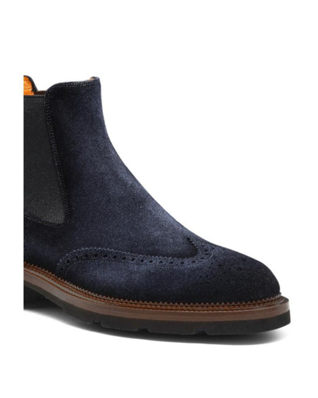 Santoni Blue Kalama Ankle Boots for men