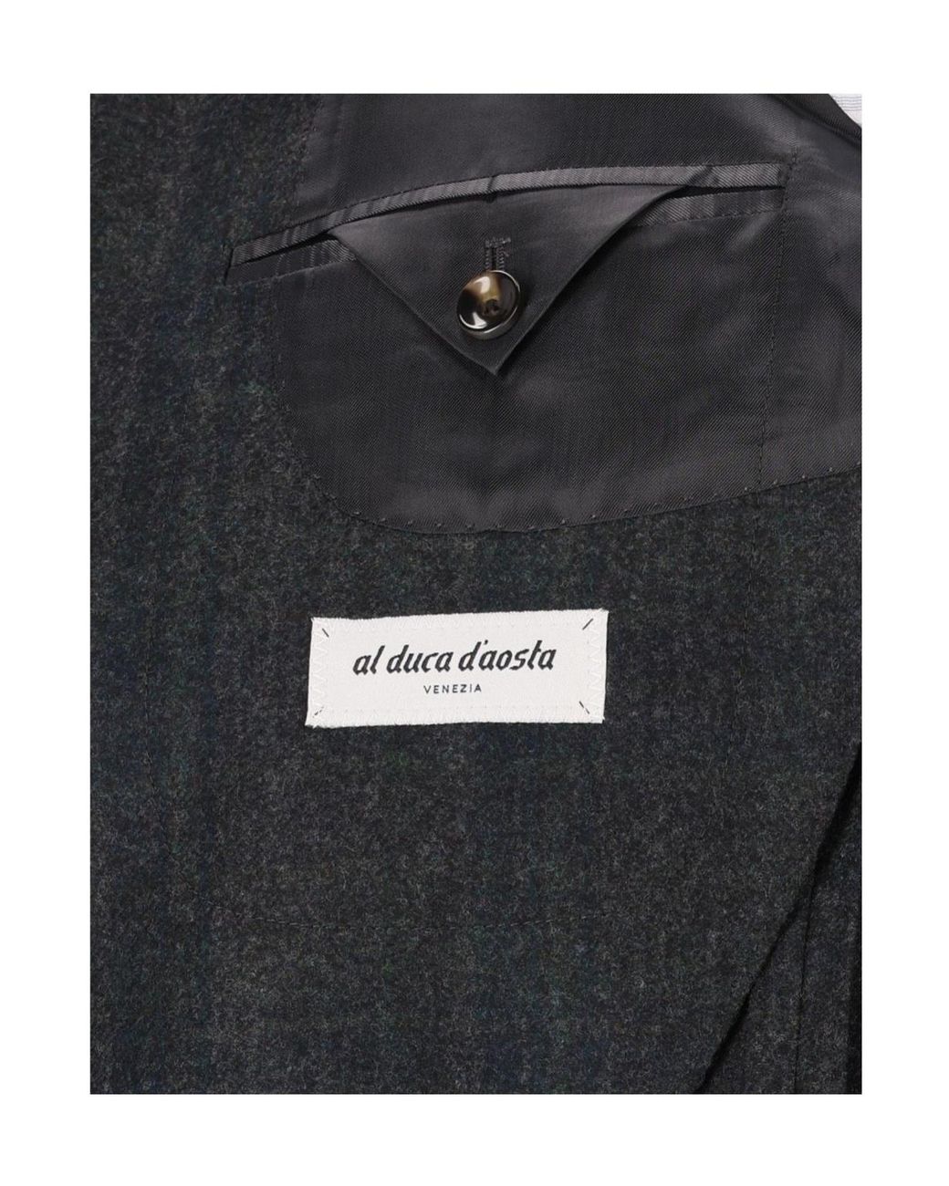 Al Duca D'aosta Black Long-Sleeve Blazer for men