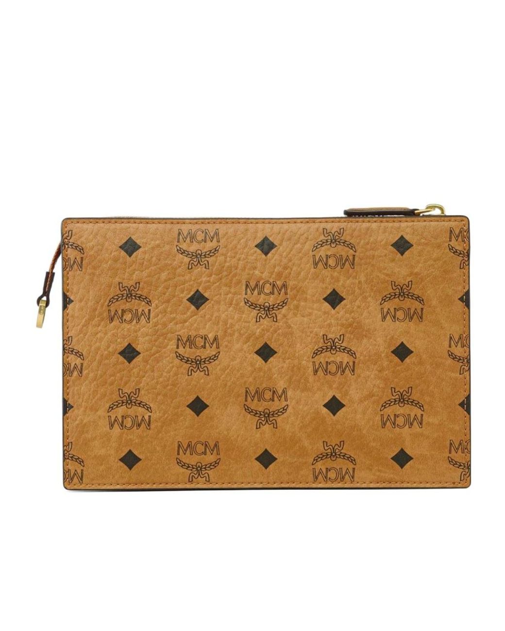 MCM Brown Aren Standing Cross Body Bag for men