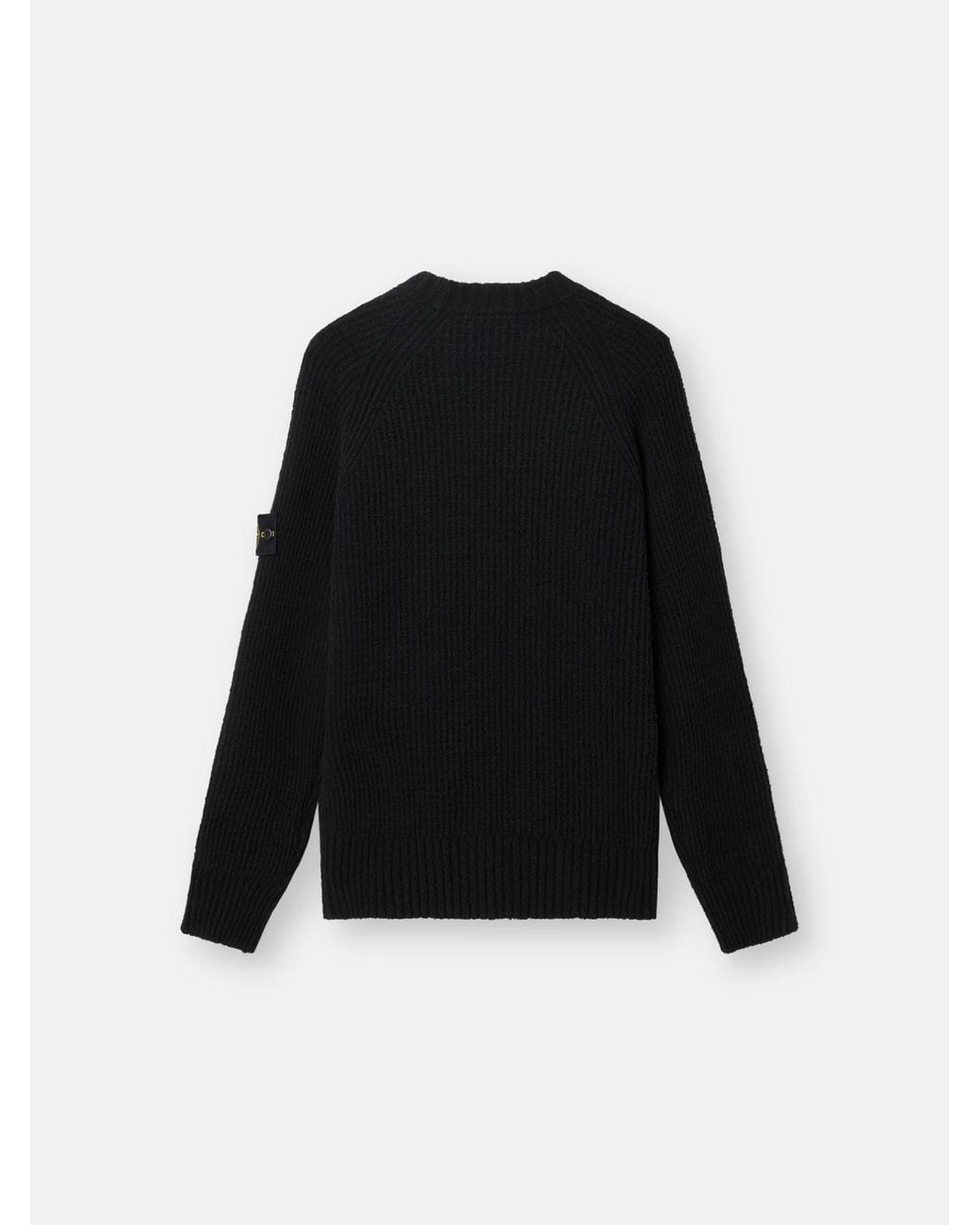 Stone Island Blue Logo Patch Crewneck Jumper for men