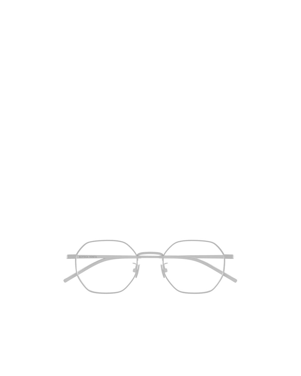 Bottega Veneta White Eyewear Oval Frame Glasses for men