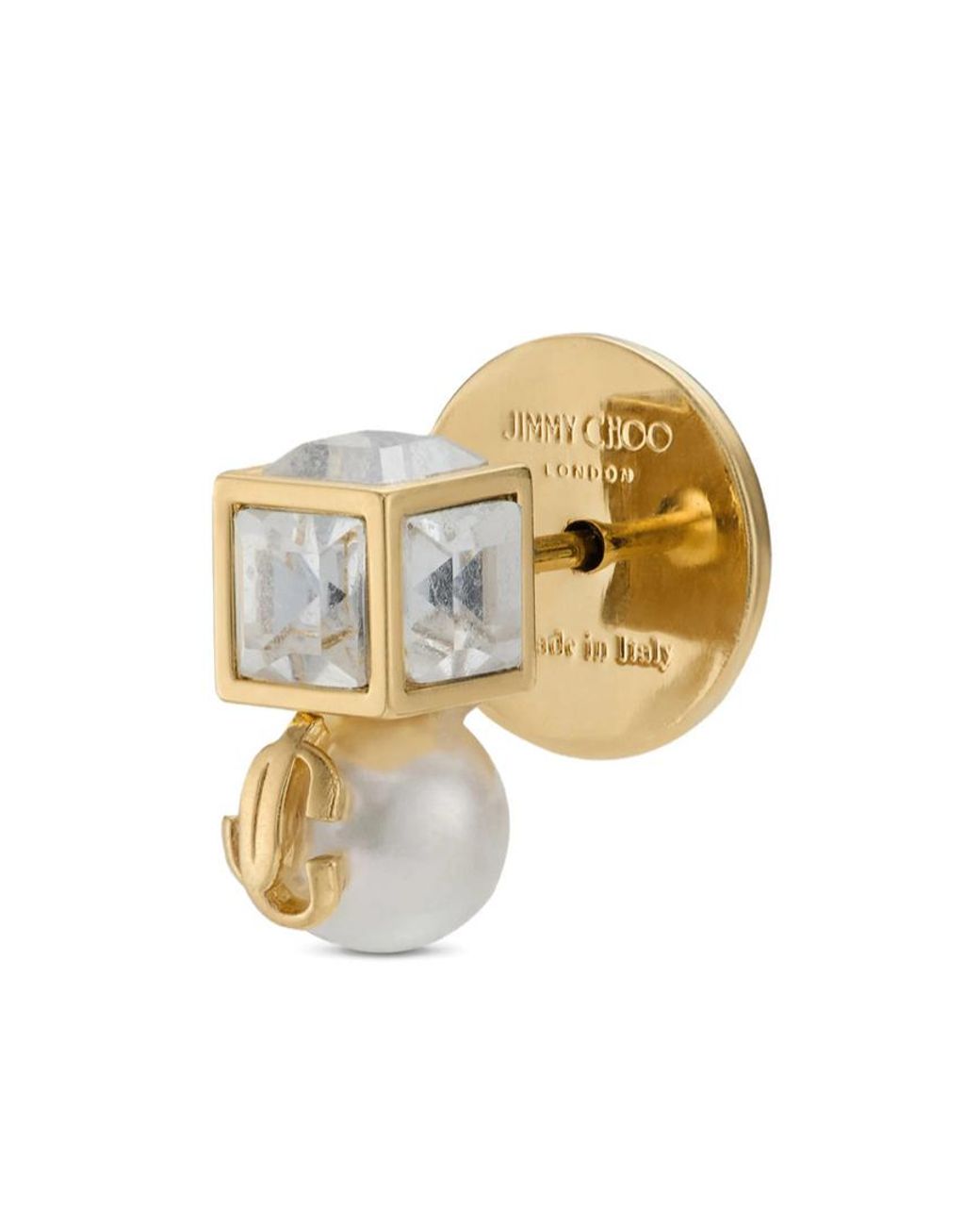 Jimmy Choo Metallic Cube Earrings