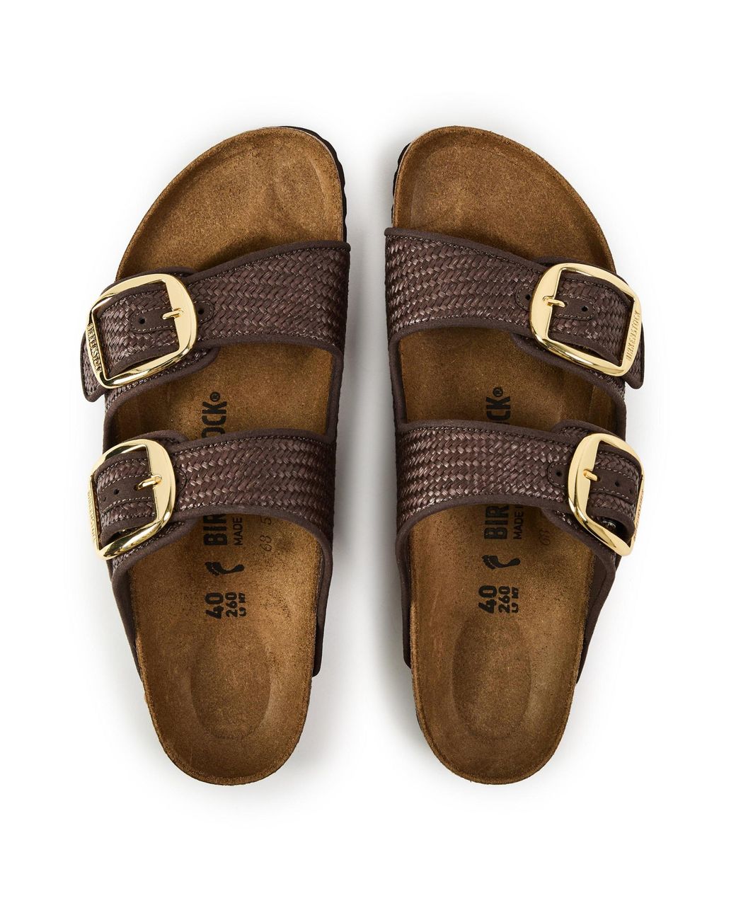 Birkenstock Brown Big Buckle Strap Sandals