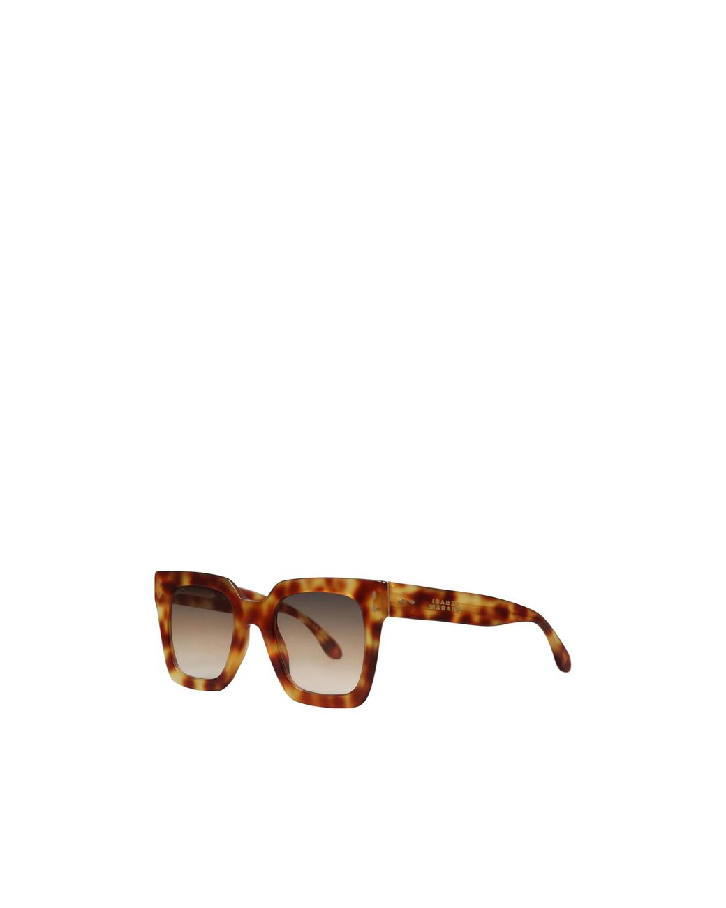 Isabel Marant Brown Simple Square Tortoiseshell Sunglasses