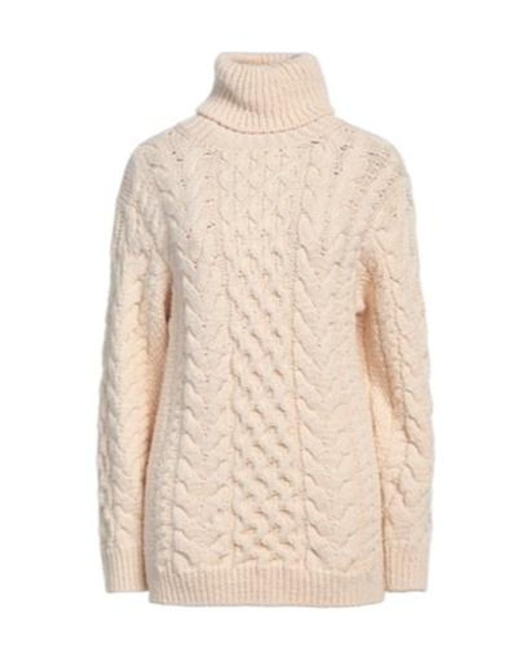 Isabel Marant Natural Knitted High-Neck Sweater