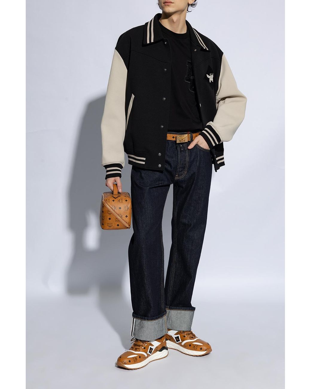 MCM Brown Skywander Sneakers for men