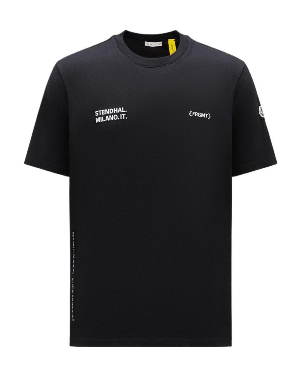 Moncler Black Logo Motif T-Shirt for men