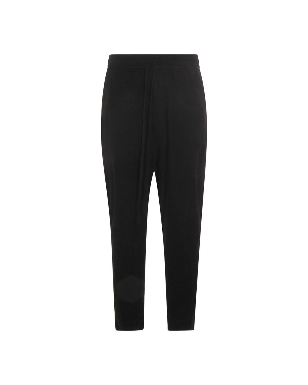 Thom Krom Black Drawstring Tapered Pants for men