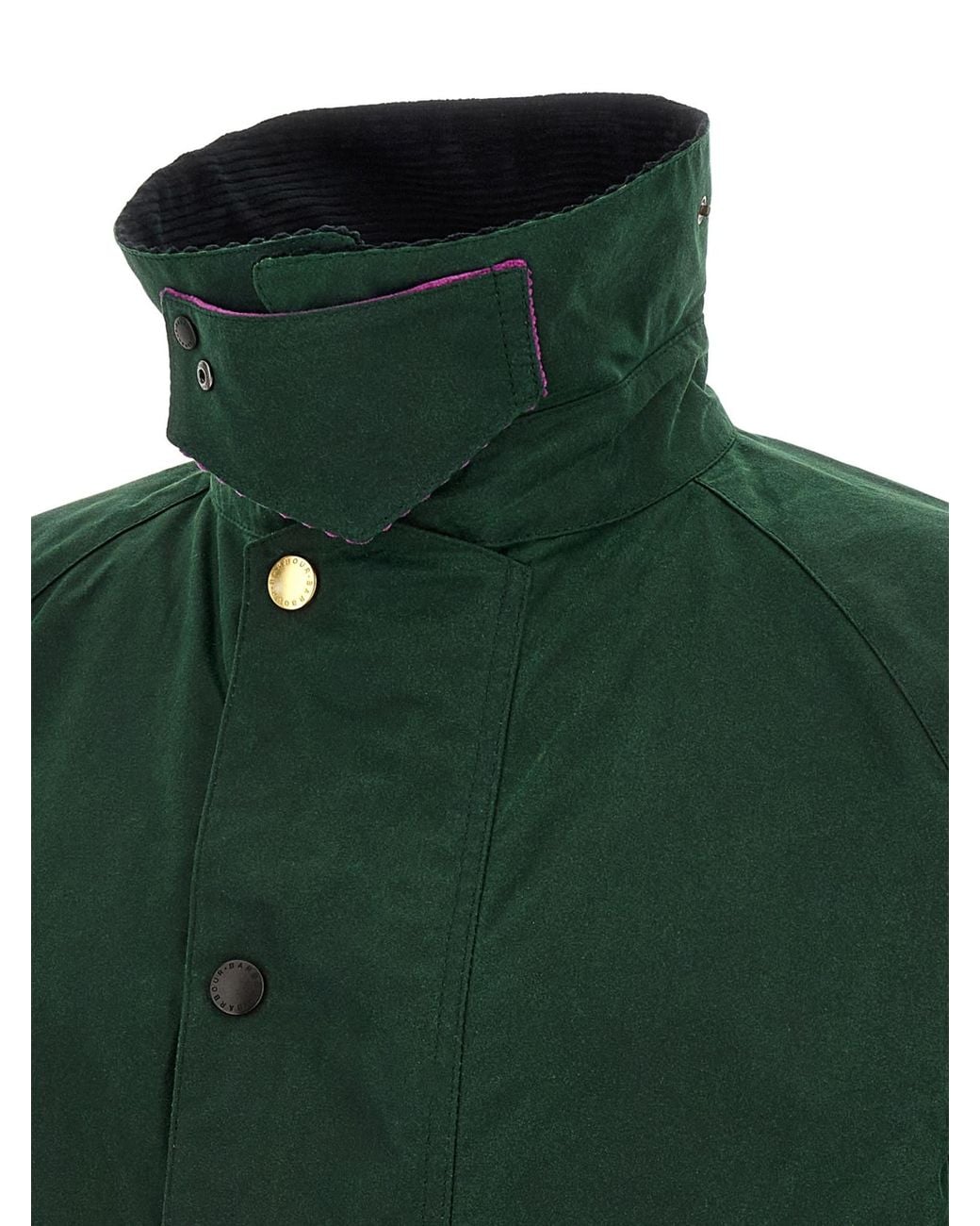 Barbour Green X Paul Smith Gamefair Zip-Up Coat for men