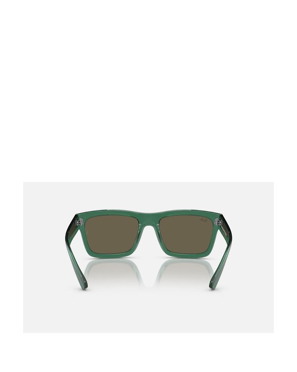 Ray-Ban Green Warren Rectangular Frame Sunglasses for men
