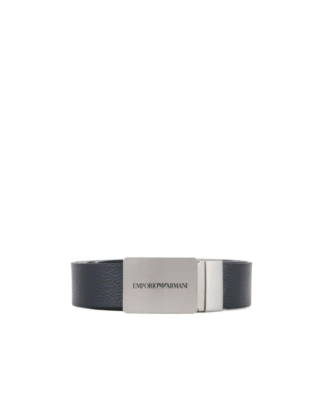Emporio Armani White Logo Double-Sided Belt for men