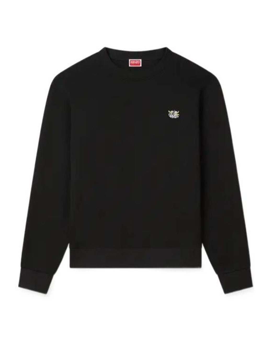 KENZO Black Wild Tiger Embroidered Crewneck Sweatshirt for men