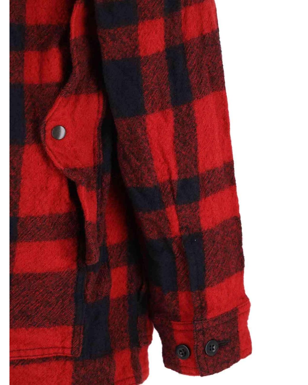 Junya Watanabe Red Checked Straight Hem Shirt for men