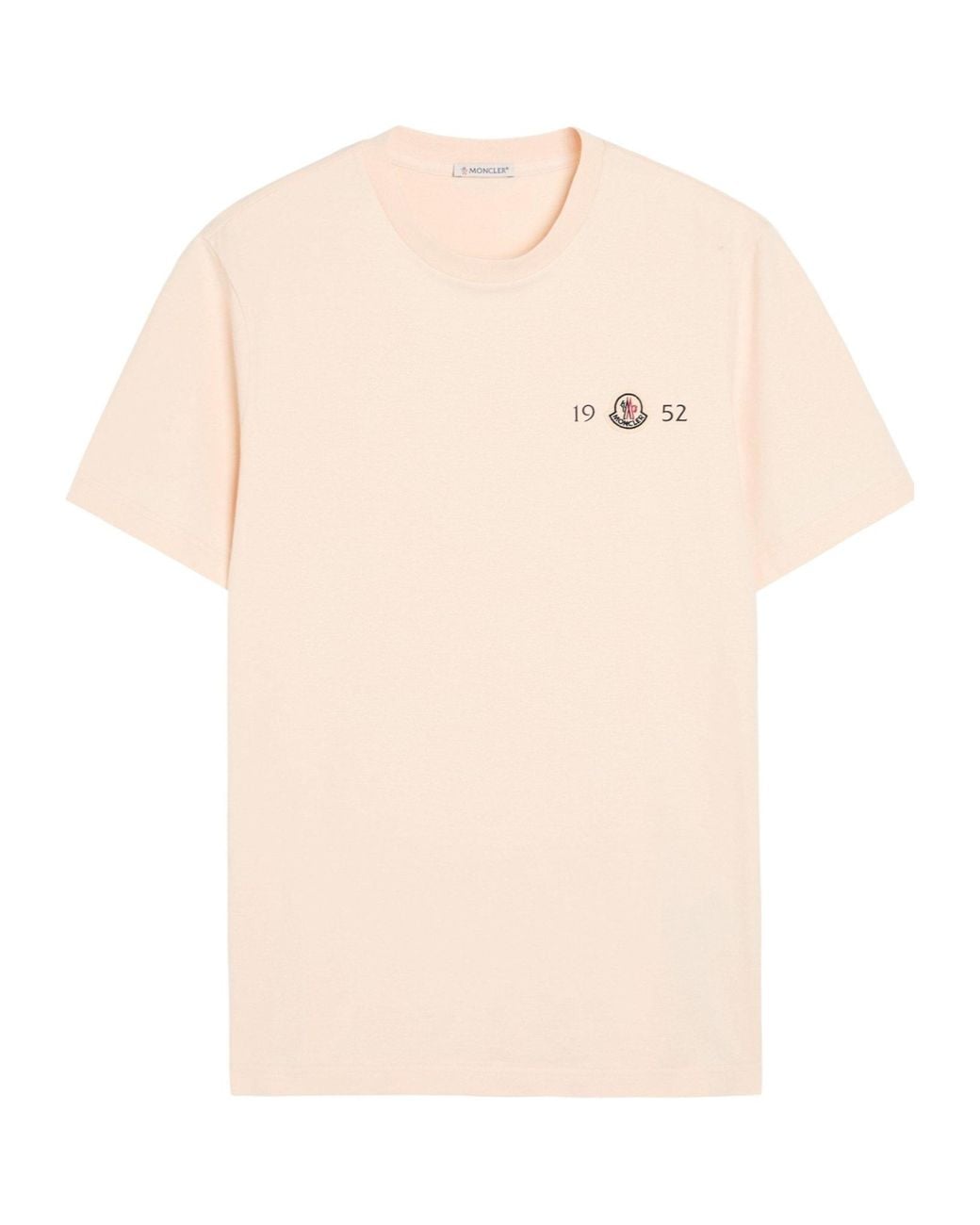 Moncler Natural Cotton Short-Sleeve Slim-Fit T-Shirt for men