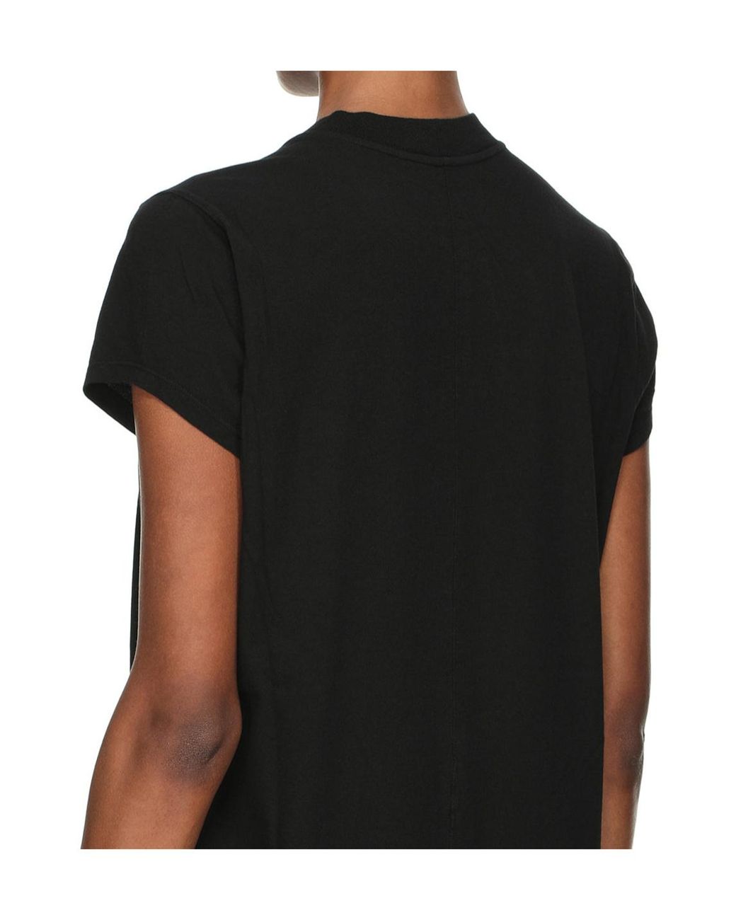 Rick Owens Black Short-Sleeved Crewneck T-Shirt