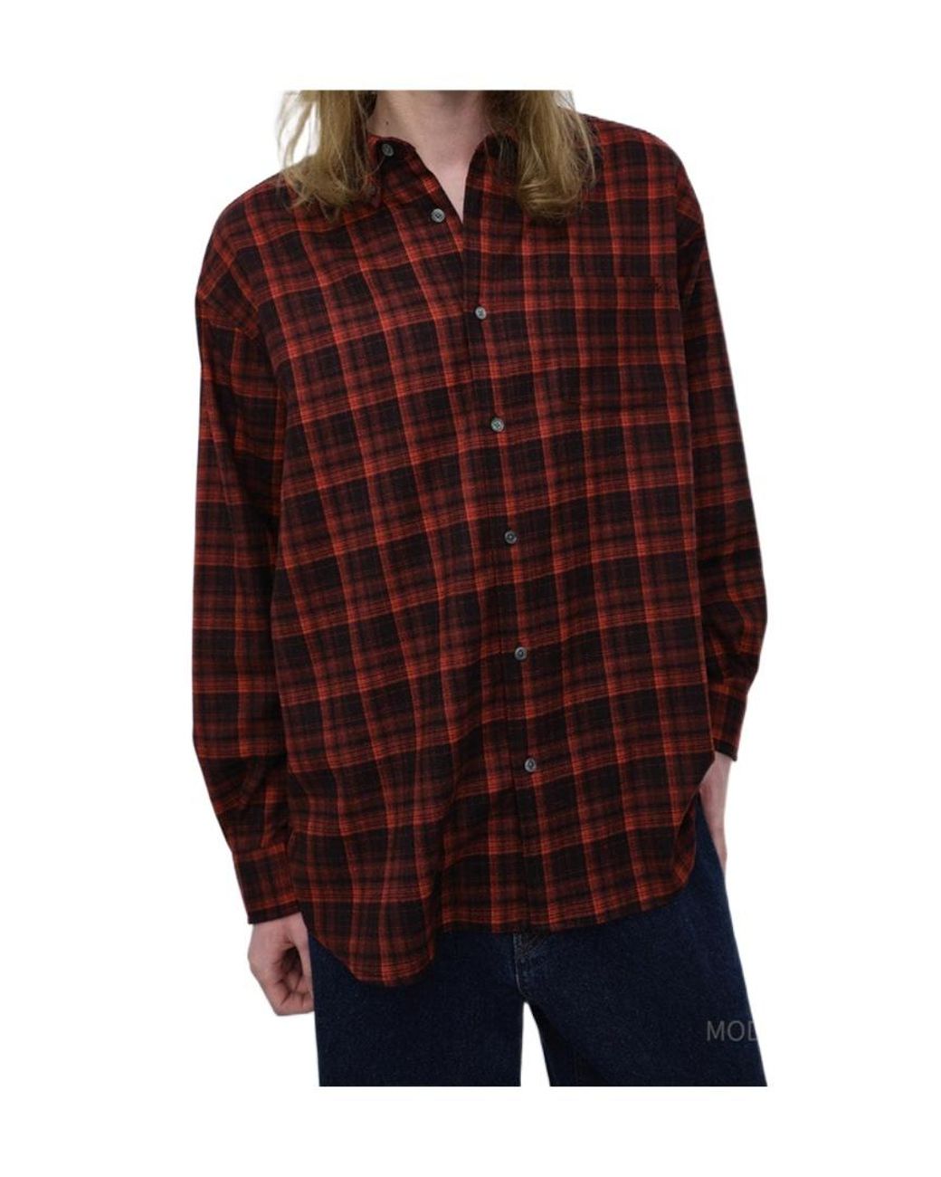 DUNST Purple Plaid Flannel Shirt for men