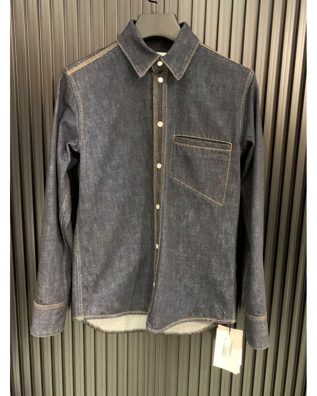 Bottega Veneta Blue Logo Shirt