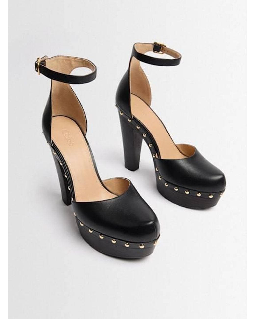 Chloé Black Lola Shiny Leather Pumps