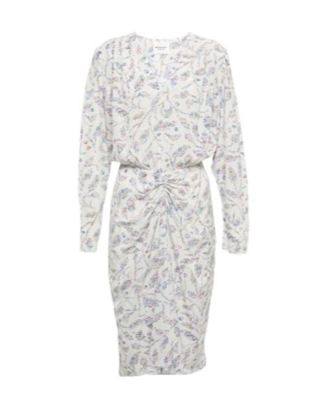 Isabel Marant White Danalia Printed Jersey Midi Dress