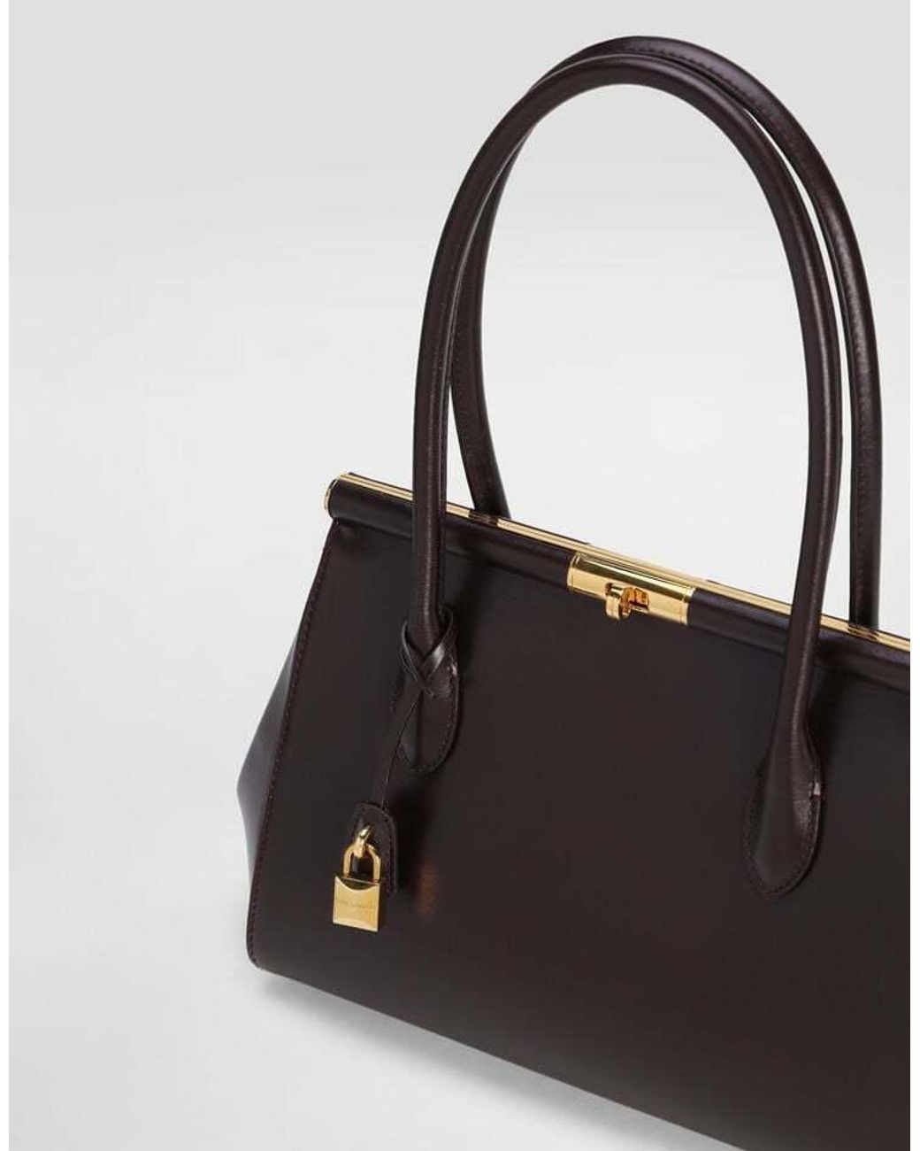Dolce & Gabbana Black Marlene Turn-Lock Fastened Handbag