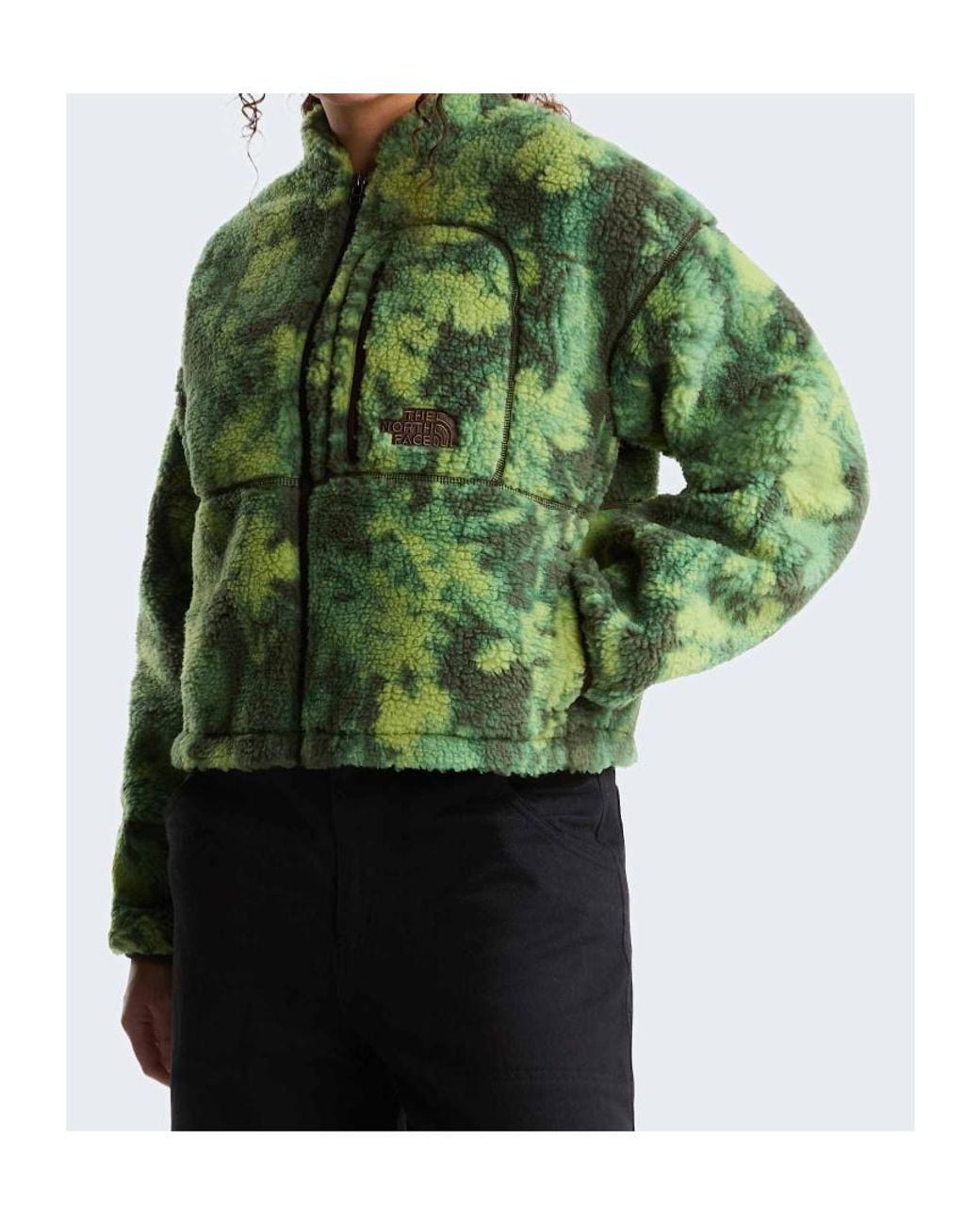 The North Face Green Cropped Fleece Jacket