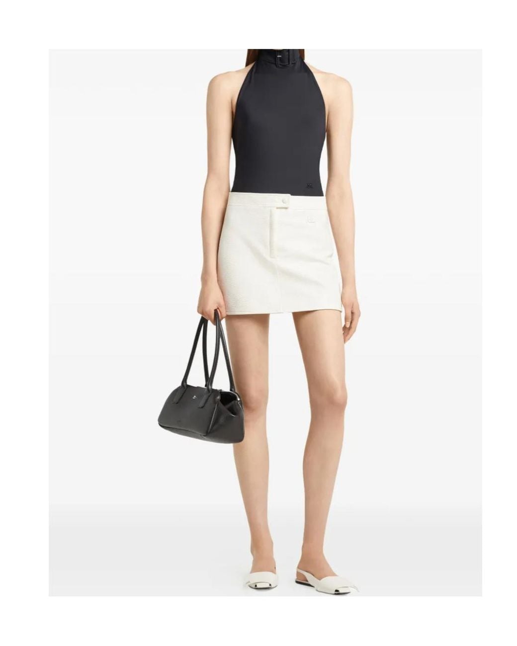 Courreges White Courrèges A-Line Mini Skirt