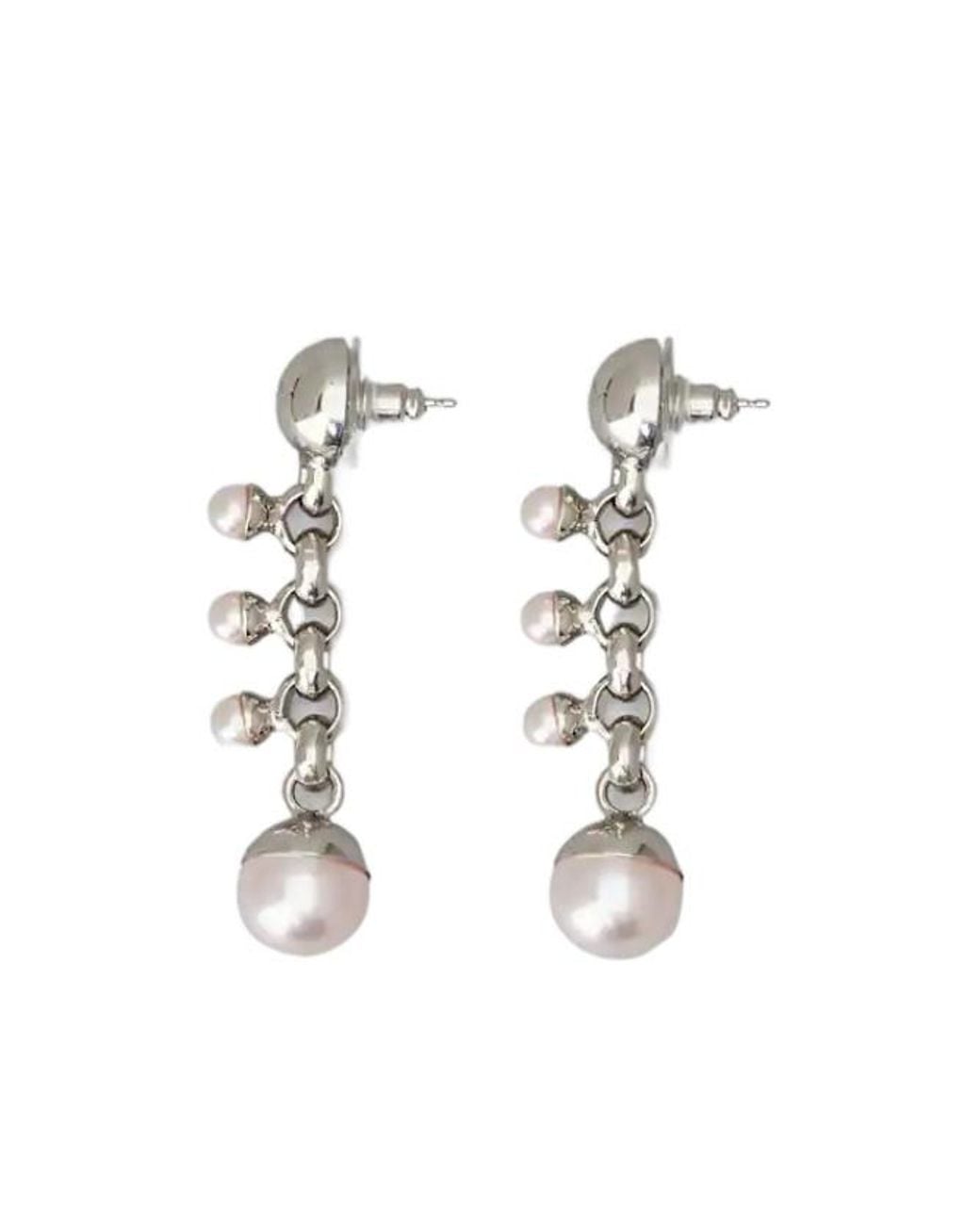 Roger Vivier White Earrings