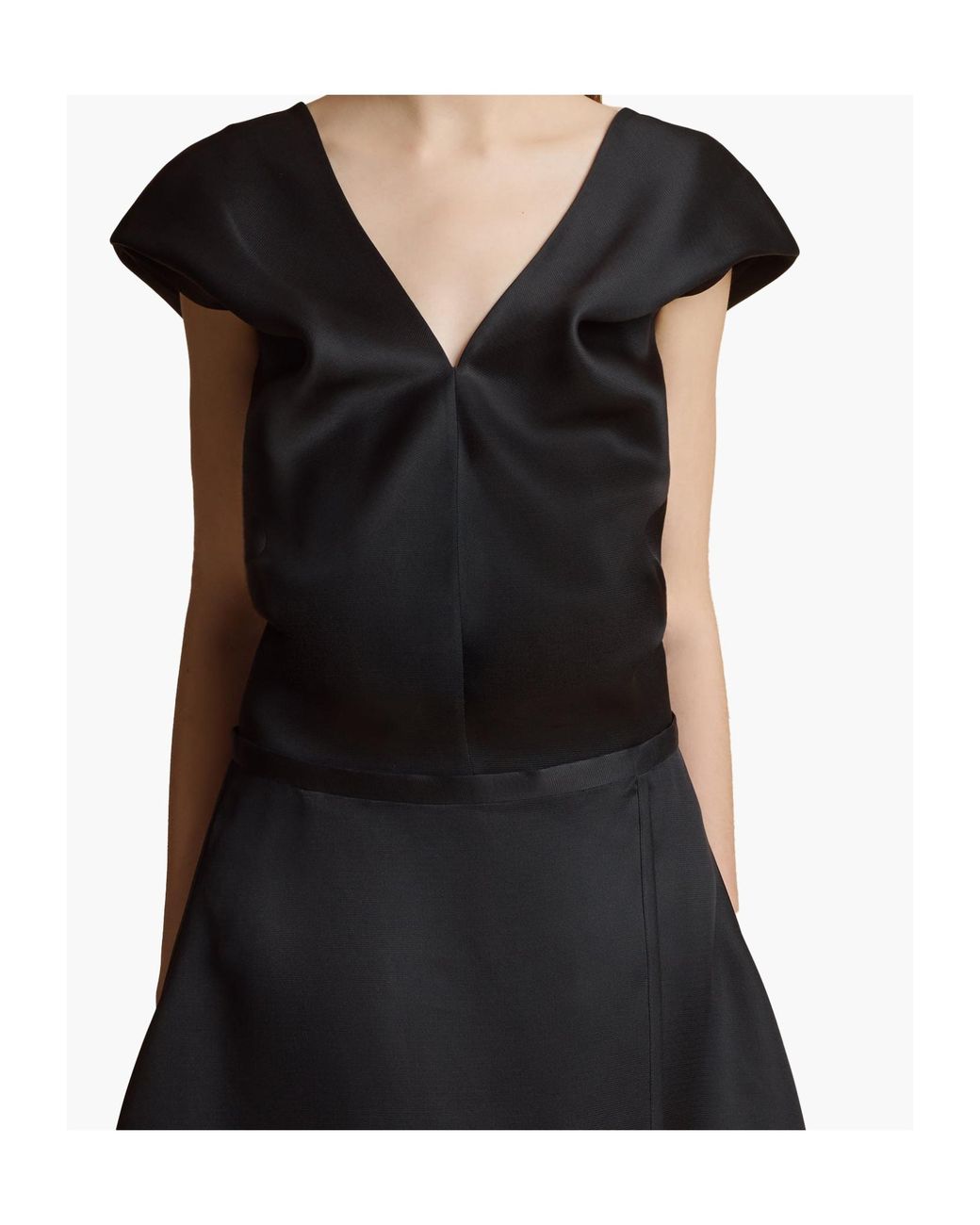 Khaite Black Ami Top
