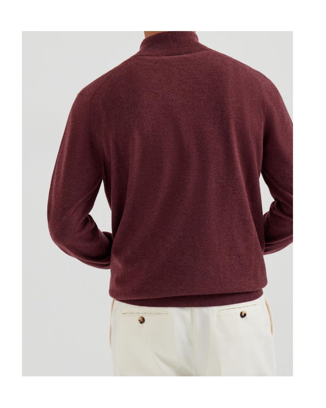 Brunello Cucinelli Brown Funnel-Neck Knitted Polo Shirt for men