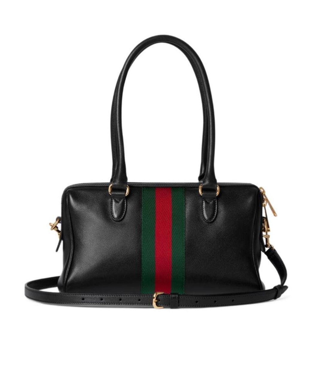 Gucci Black Borsetto Medium Boston Bag