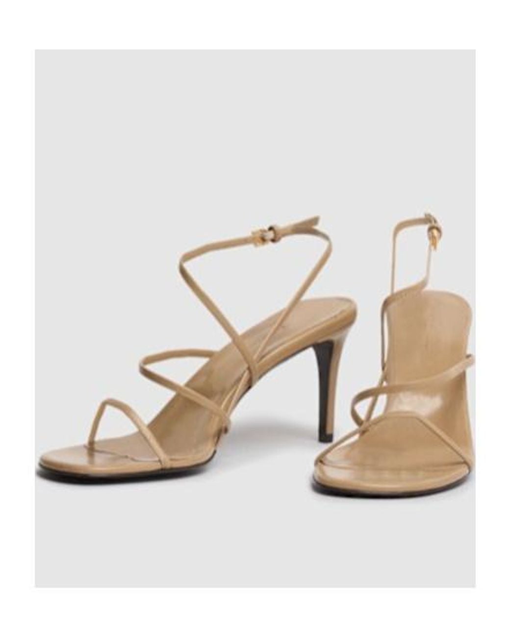 Khaite Metallic Loop High-Heeled Sandals
