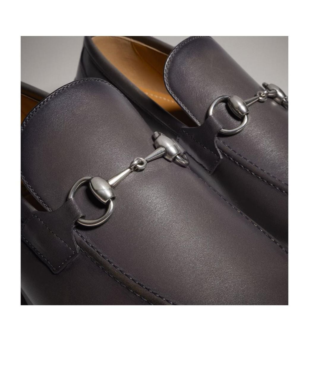 Gucci Gray Jordaan Loafer for men