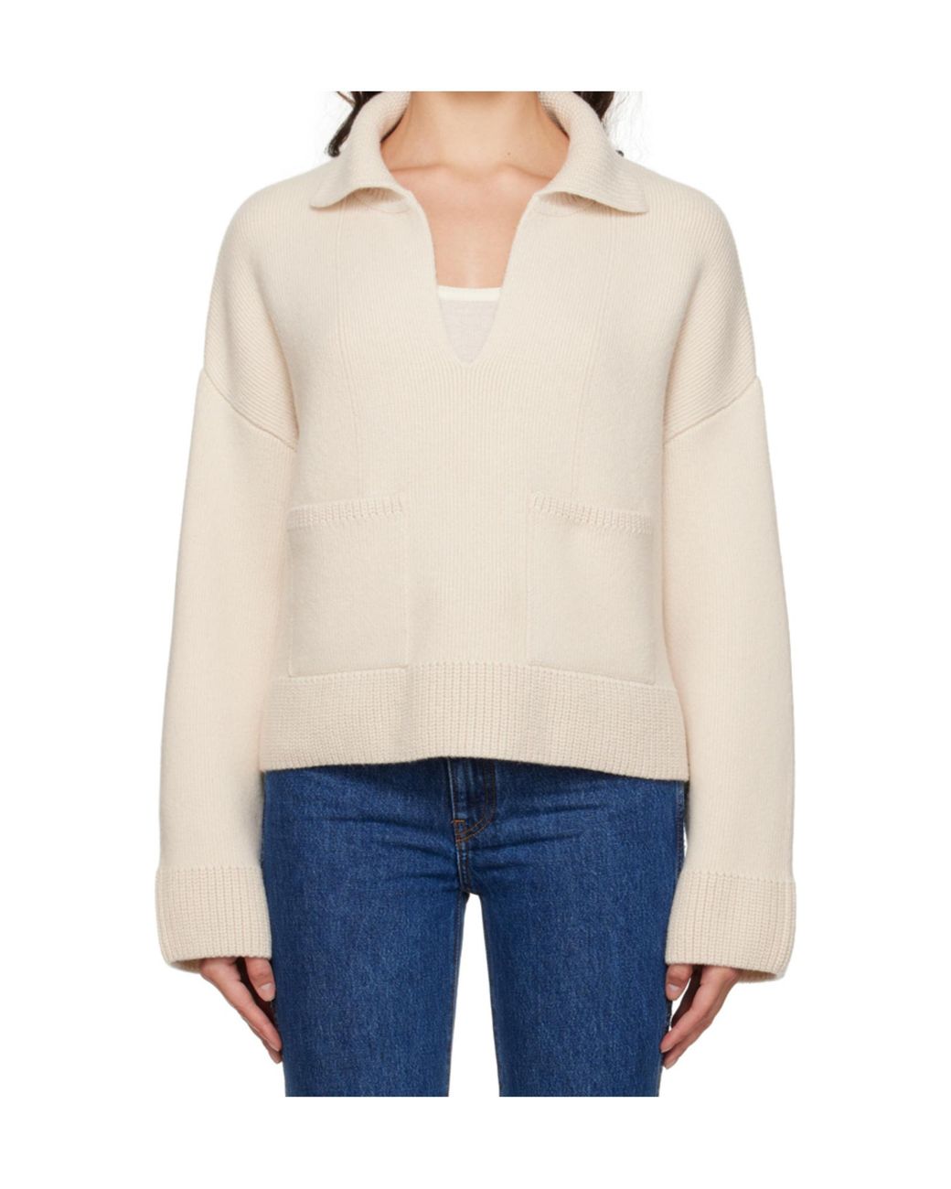 Khaite Natural The Fauna Cashmere Jumper