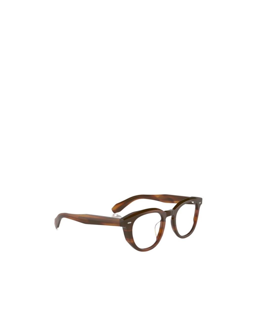 Oliver Peoples White Round-Frame Glasses for men