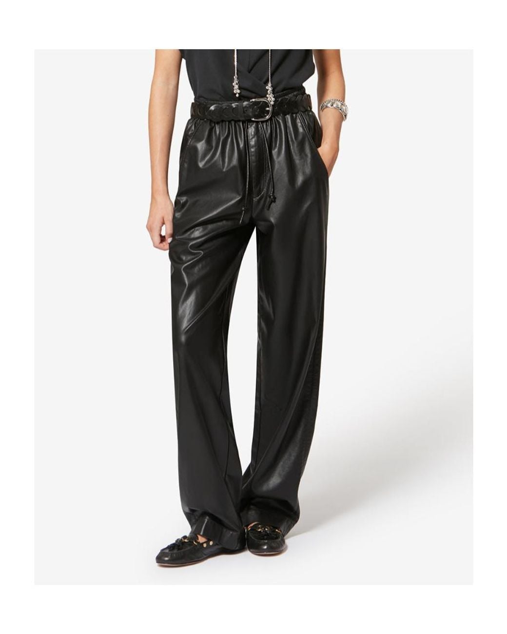 Isabel Marant Gray Isabel Marant Étoile Elasticated Drawstring Waistband Trousers