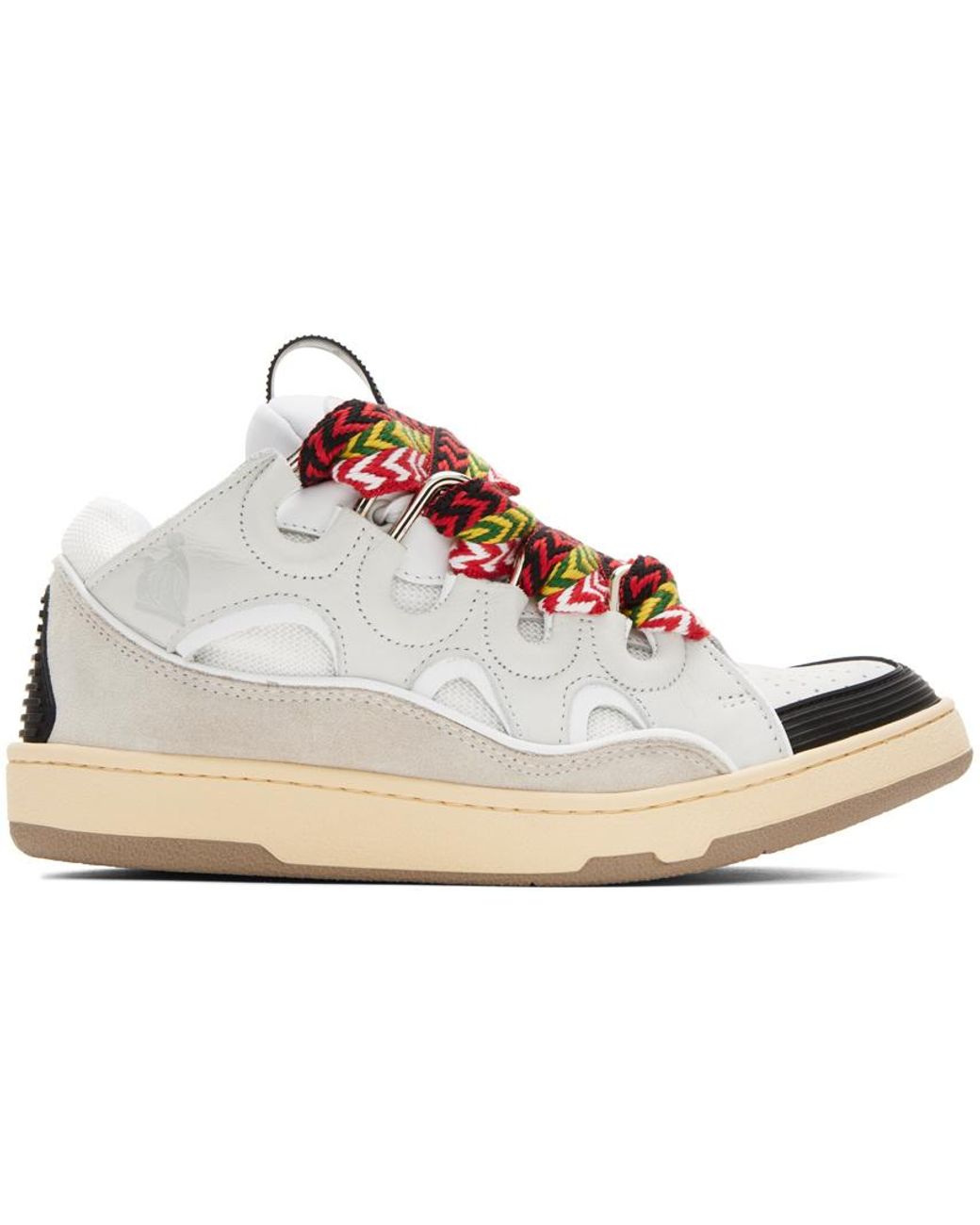 Lanvin Natural Curb Low-Top Sneakers for men