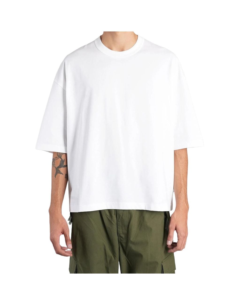 Comme des Garçons White Logo-Tag T-Shirt for men