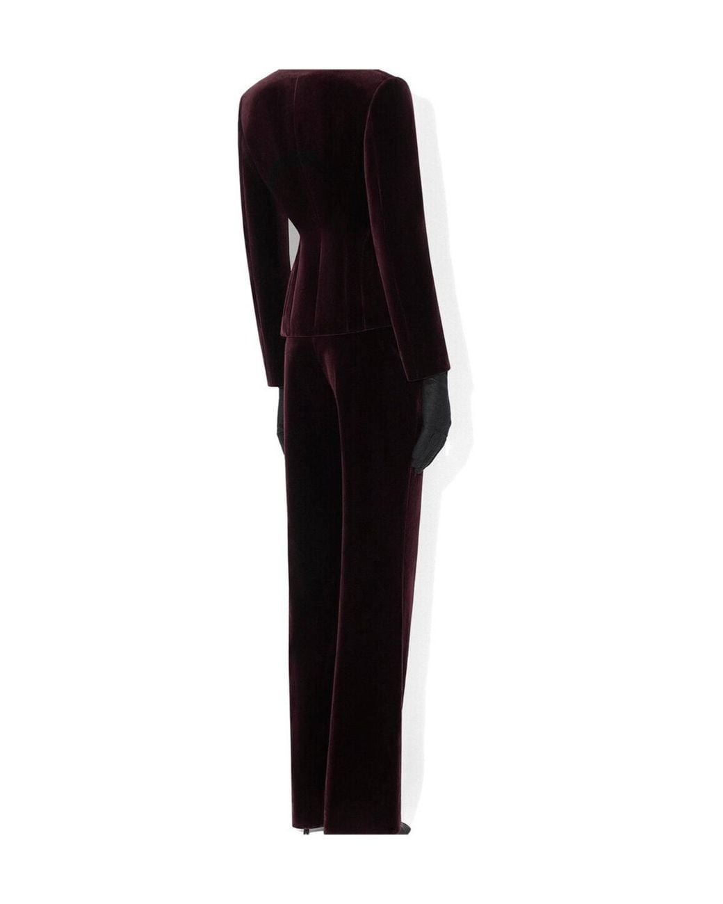 Alaïa Purple Alaïa Tailored Velvet Pants