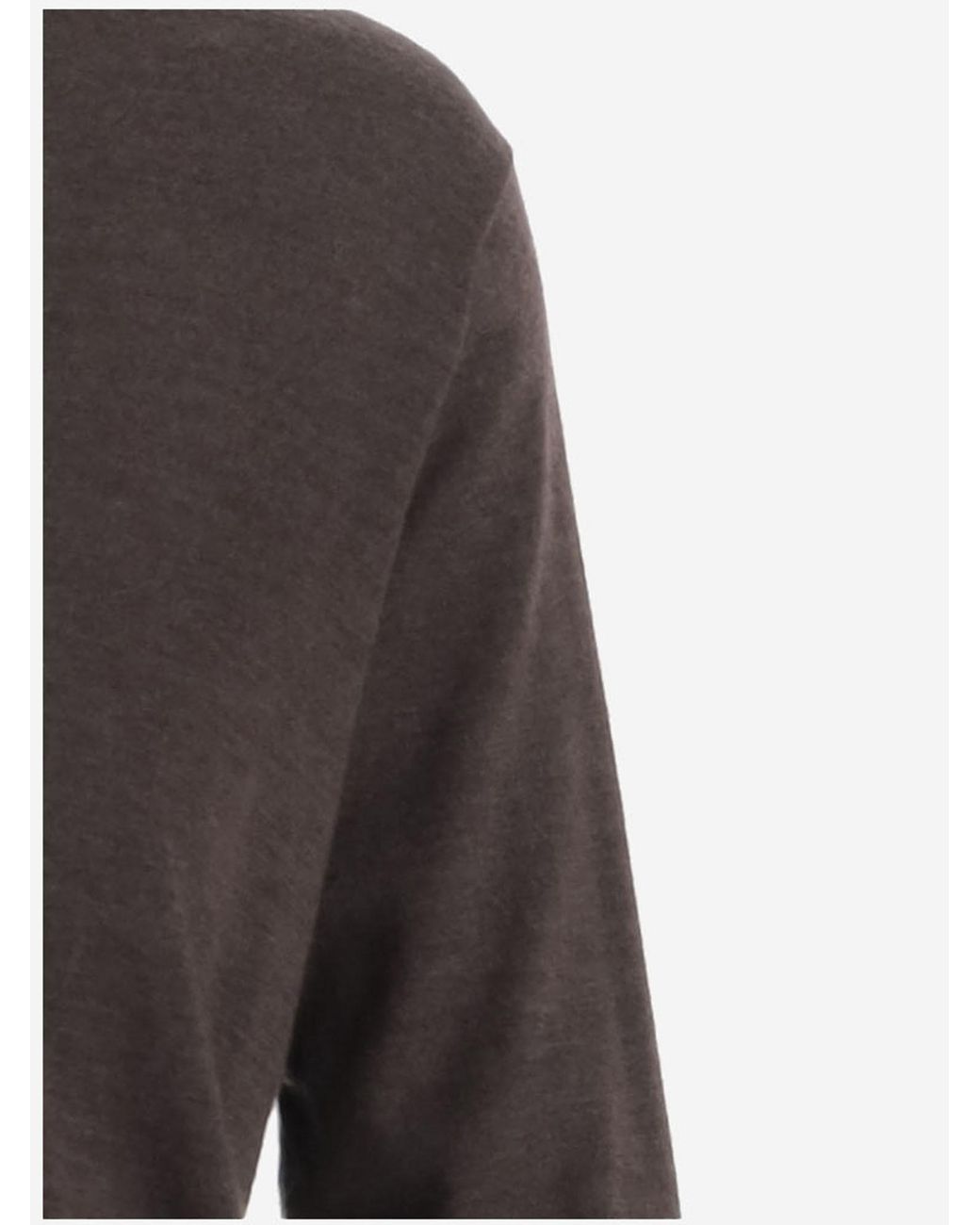 The Row Brown V-Neck Sweater
